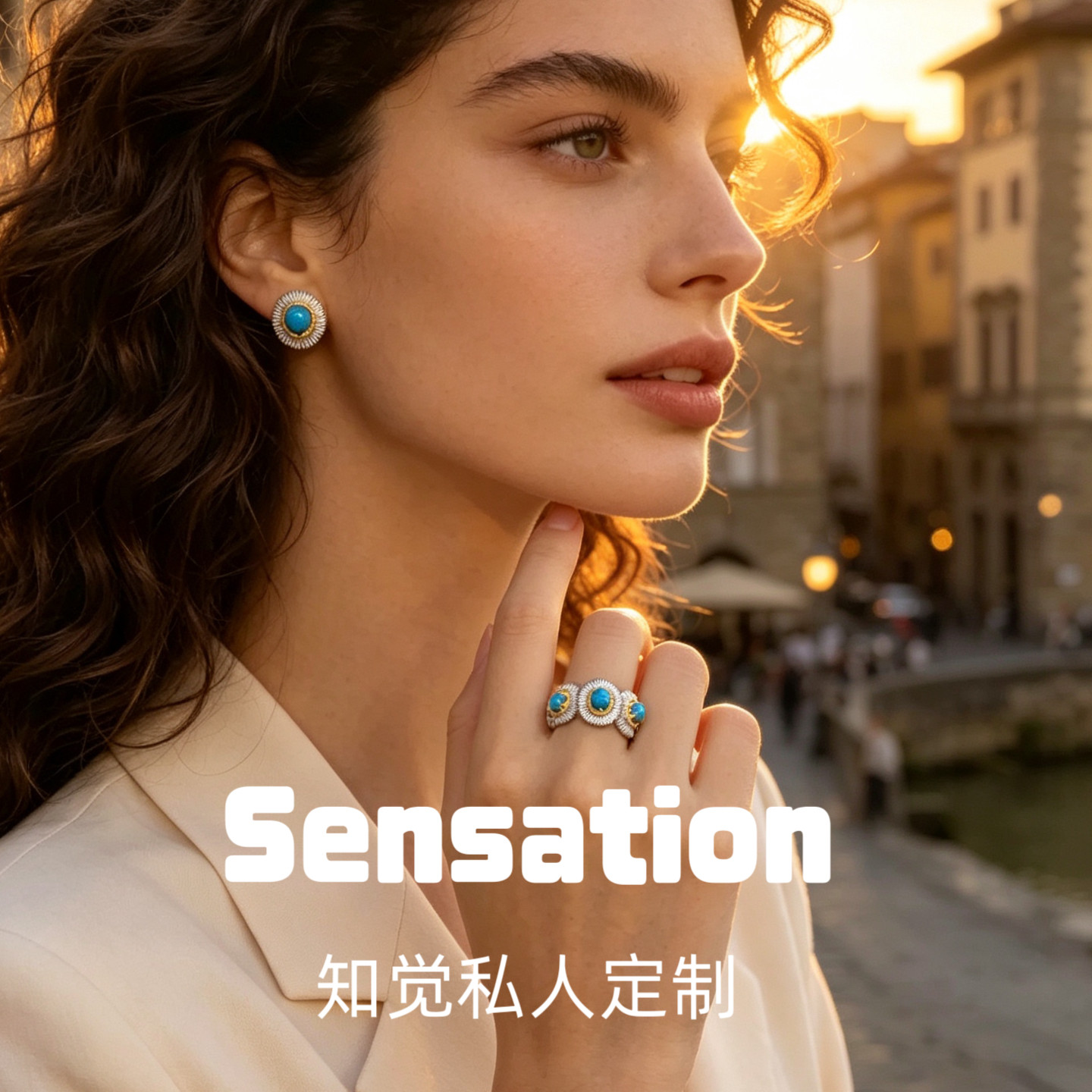 意大利小雏菊纯银小众高级定制戒戒指/指环