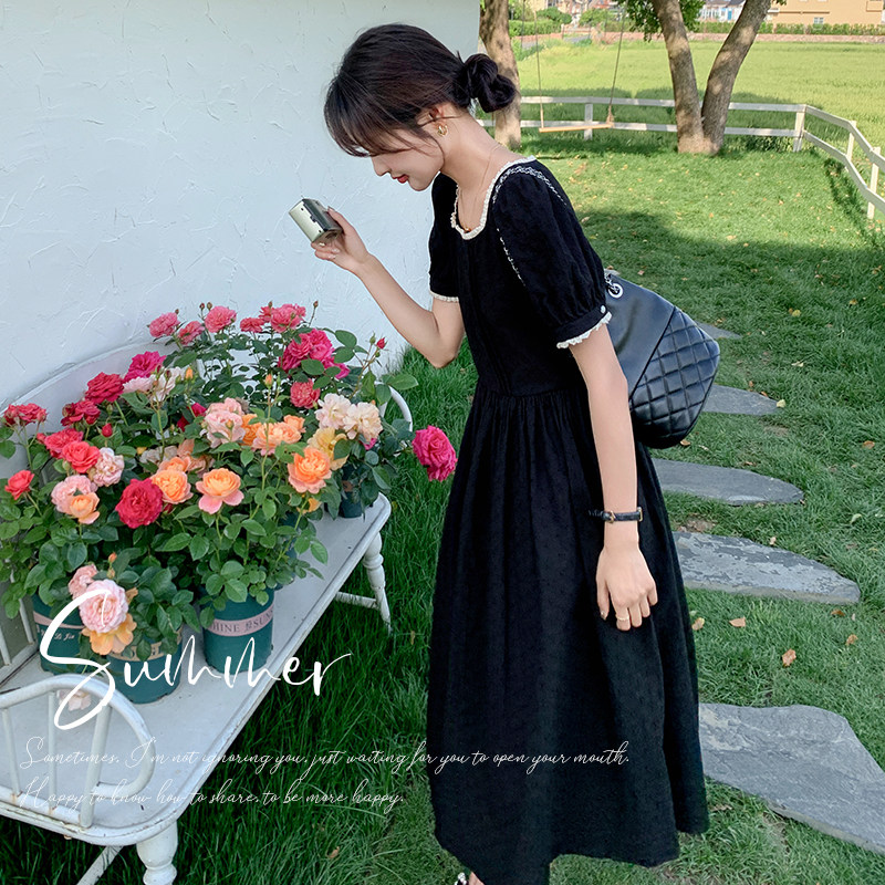 【现货】数据好花边撞色连衣裙131-5969P135K198,女装连衣裙,浙宝131