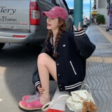 现货字母棒球服131-W9855P135K188，女装短外套，浙宝131