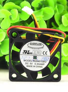 议价EVERFLOWR054010BU5V0.30A40104CM双滚珠充电器散热风扇