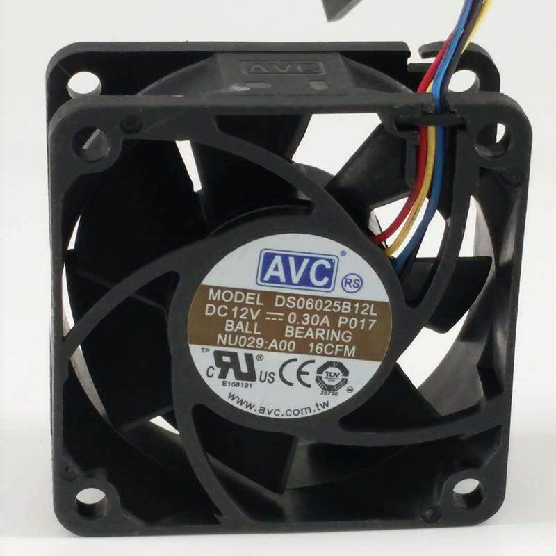 议价原装AVCDS06025B12L60256CM12V0.30A双滚珠PWM温控散热风扇