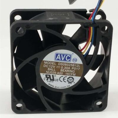 议价原装AVCDS06025B12L60256CM12V0.30A双滚珠PWM温控散热风扇