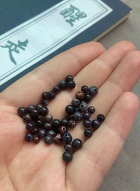 醒走 天然黑舒俱来老料黑色舒俱来圆珠2 3 4 5 6 7 8 9mm散珠子DI