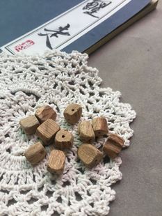 醒走 天然越南芽庄沉香方块随型散珠随形珠子手串佛珠配件 单个价