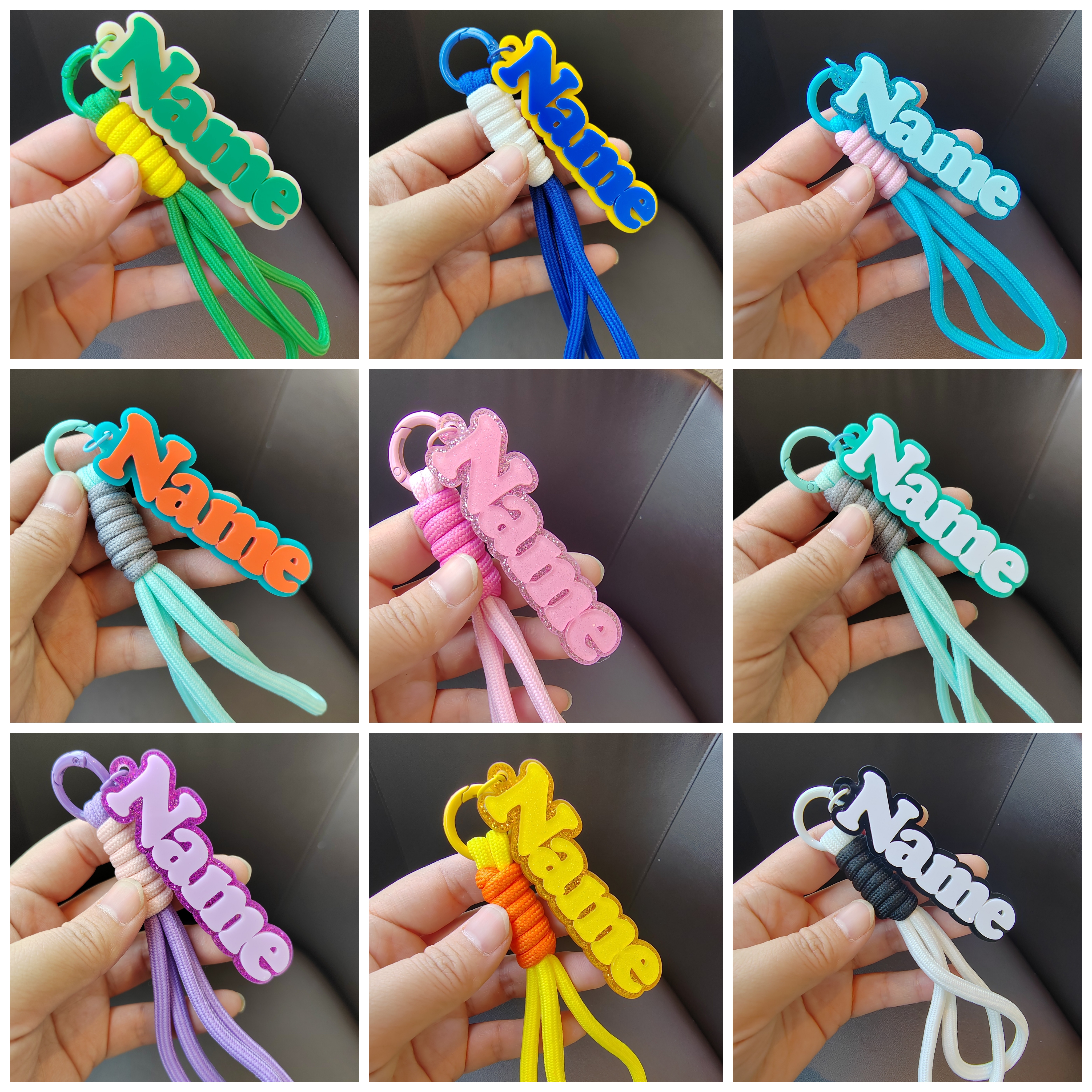 DIY名字姓名挂件包挂钥匙扣