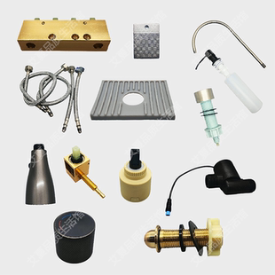 通用瀑布水槽配件显示电机陶瓷阀芯钢琴按键洗杯冷热旋转开关配件