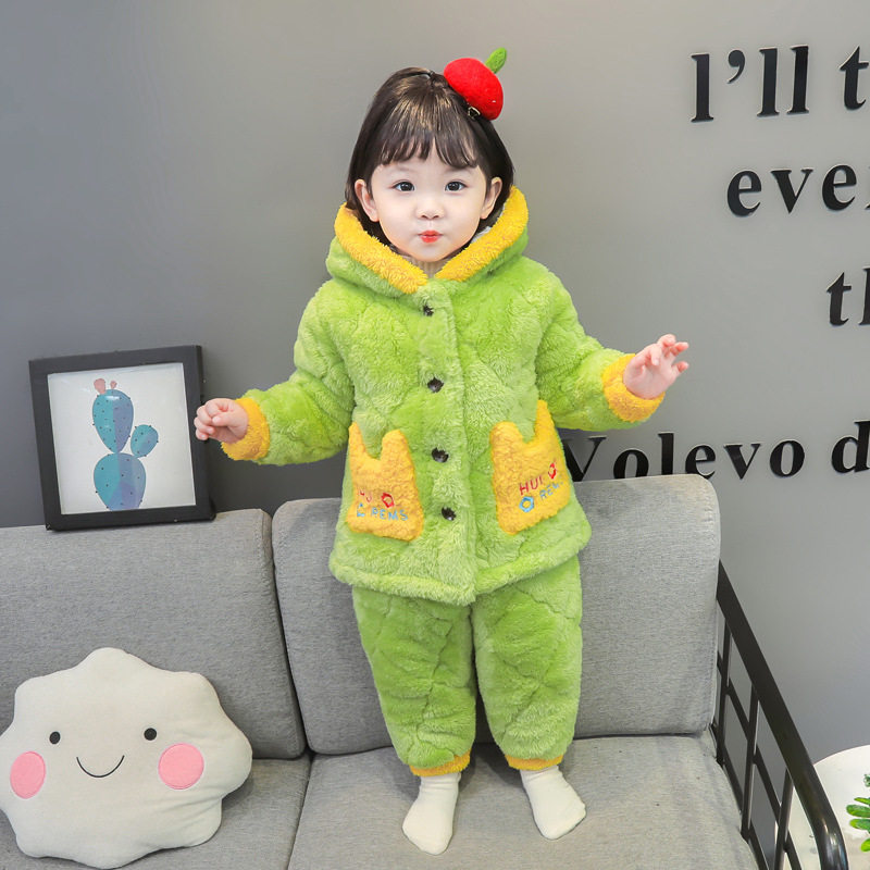 2025年冬季女童冬季家居服套装