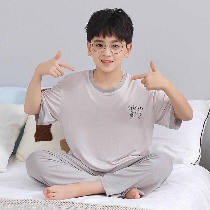 男童夏季卡通家居服两件套