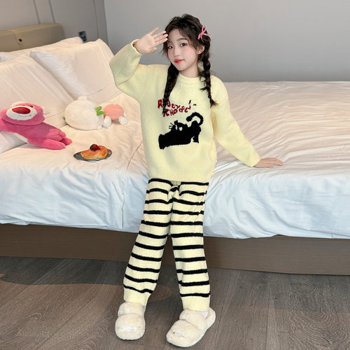 2025年冬季新款女童家居服套装