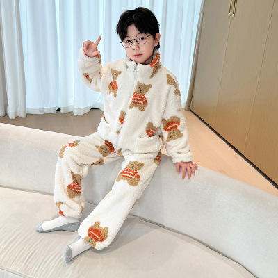 2025年冬季新款男童家居服套装