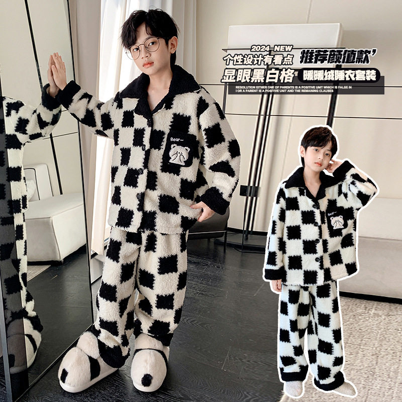 2024年秋季新款男孩家居服套装