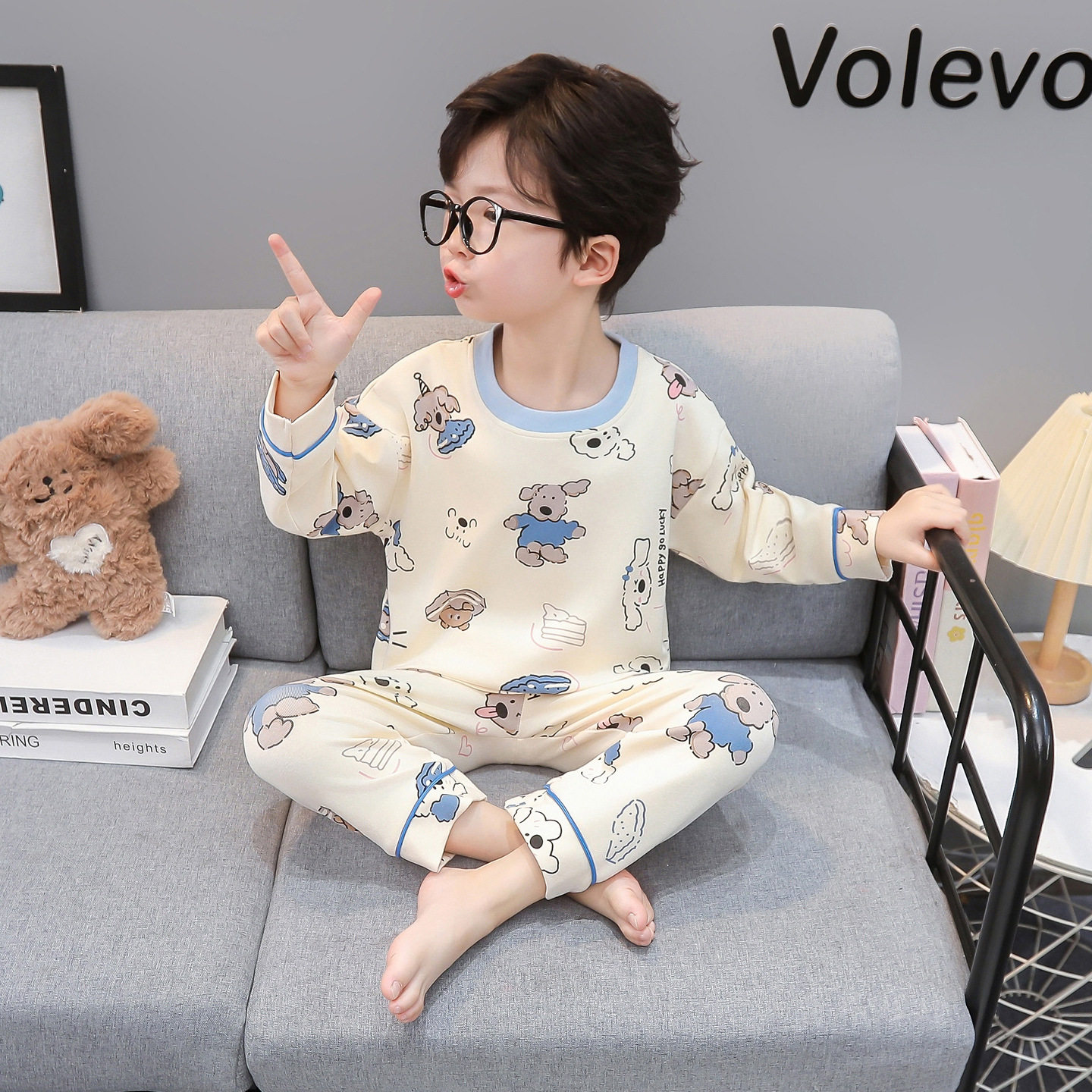 2025年秋季新款儿家居服套装