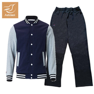 珠海市香洲区棉加绒初中中学冬装外套校服新款男女生韩版棒球服