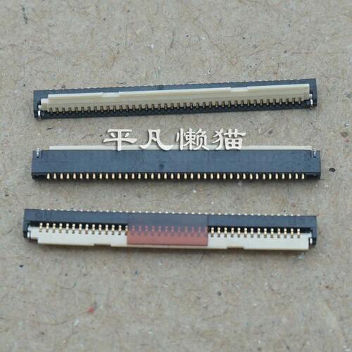 FPC 40针 0.5MM间距 排线插座 笔记本屏线等 卡扣座 小体积