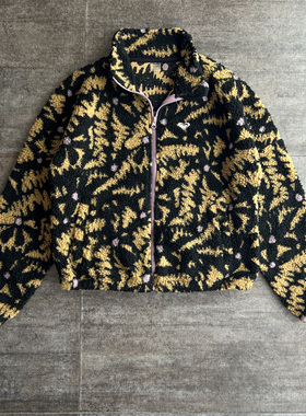 不褪换 澳洲roxy秋冬季女潮流全拉链仿羊羔毛外套毛毛衣大码胖MM