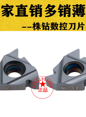株洲数控内外大螺纹刀片Z22ER/IRN55/60 4.0 4.5 5.0 5.5 6.0通用