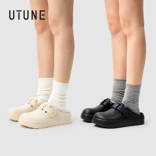 UTUNE优调厚底勃肯鞋外穿拖鞋