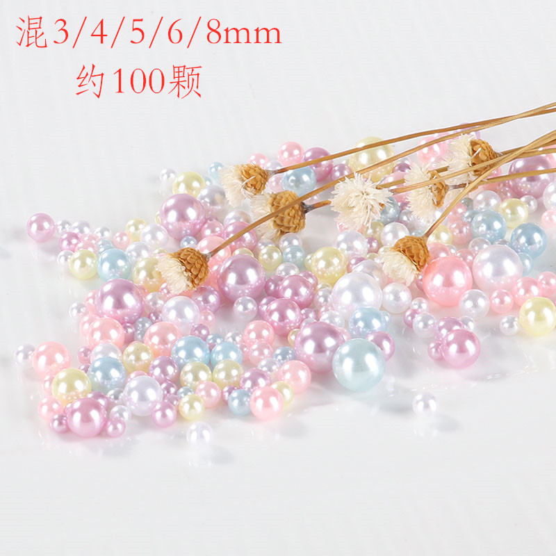 diy无孔粘土珍珠填充uv胶