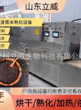 微波黑米熟化设备 立威五谷杂粮烘干灭虫卵机器 隧道式干燥机