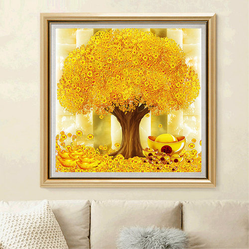 5d钻石画客厅满钻简约贴钻手工