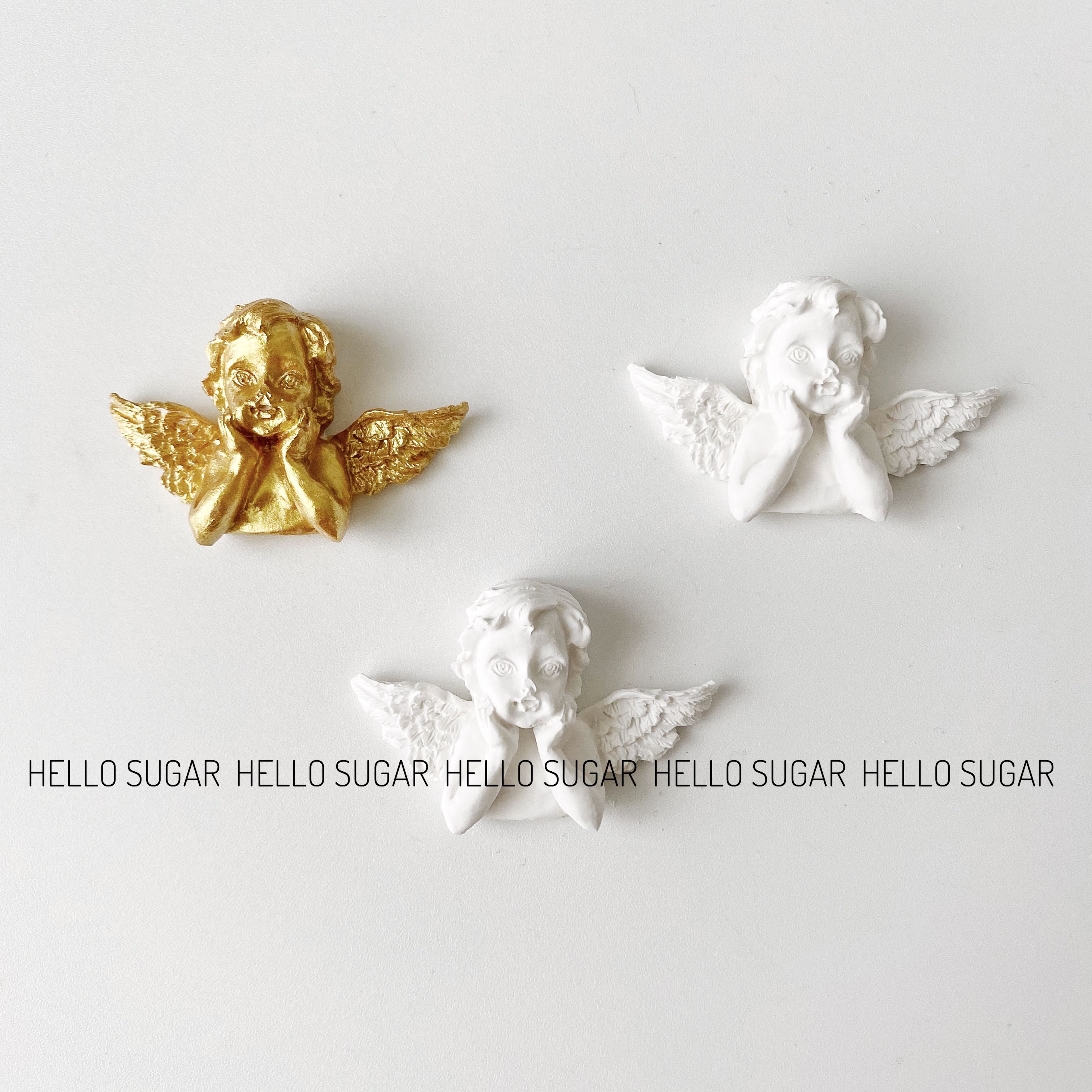 法式复古风捧脸天使蜡烛硅胶模具