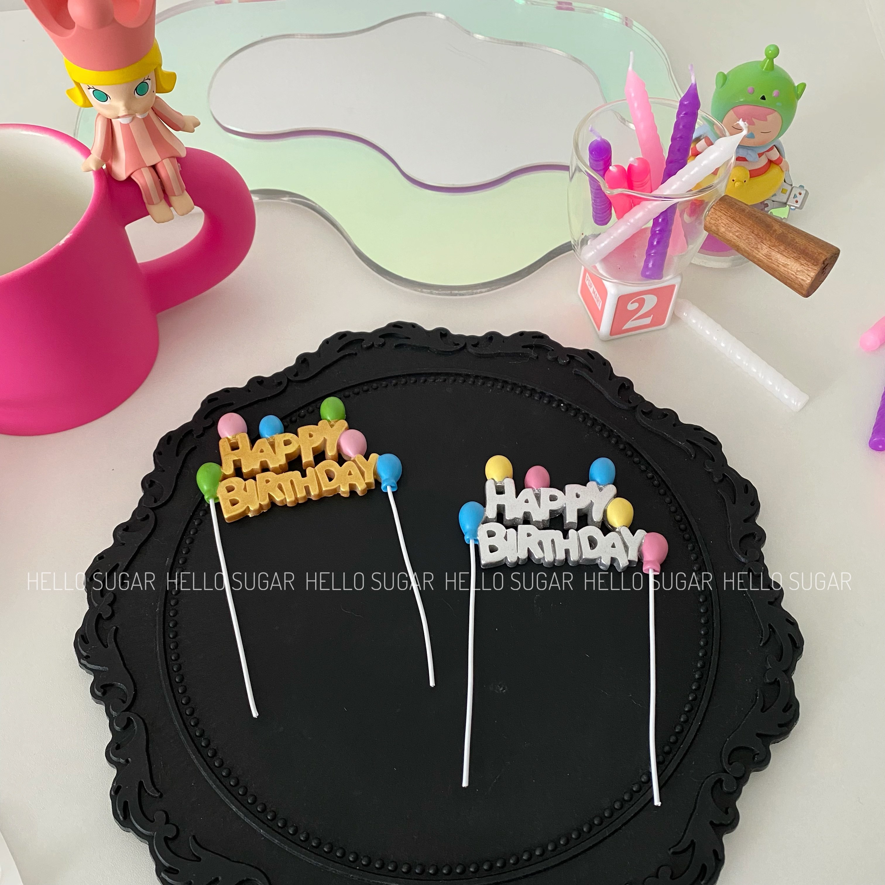 金色银色可爱气球生日快乐字母蛋糕插件插牌派对甜品台蛋糕装饰,节庆用品/礼品,节日装扮用品,淘宝优惠券,粉丝福利购,淘宝优惠卷