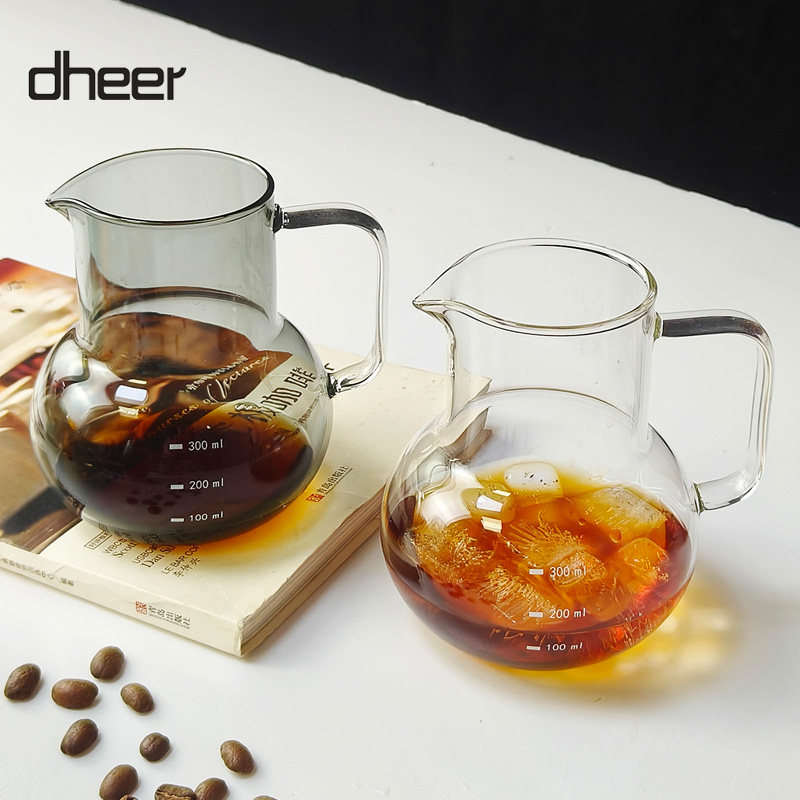 dheer咖啡分享壶高硼硅玻璃咖啡壶挂耳咖啡分享杯手冲壶泡茶公杯图片