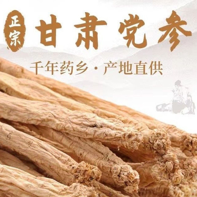甘肃岷县正宗无硫党参条段节