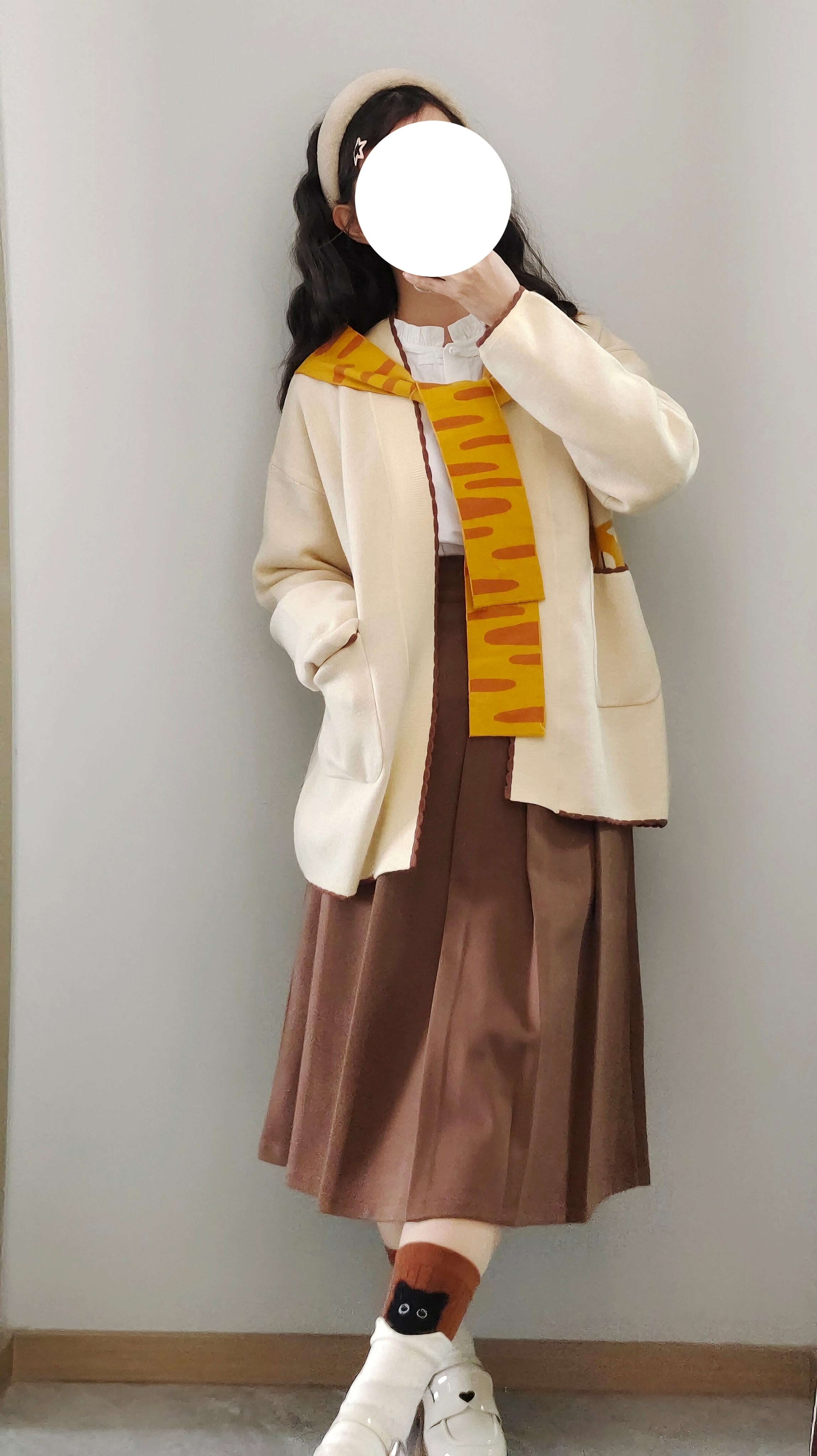 禅山记汉服躲猫猫针织飞机袖套装超可爱猫咪