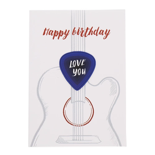 Мужская гитара, открытка, карточки для друга, подарок на день рождения, делается под заказ