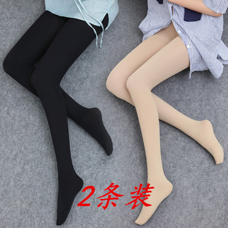 织奢肉色打底裤光腿袜神器超自然连裤连体瘦腿黑丝袜女薄款春秋款