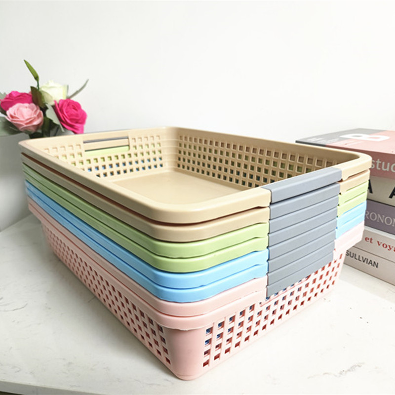 宿舍桌面收纳盒长方形杂物储物