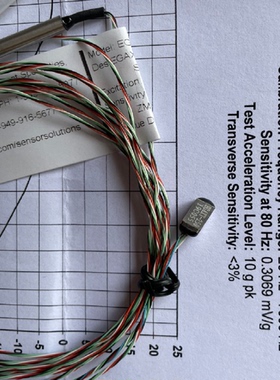 EGAXT-100/L5M小型粘贴式安装加速度传感器全新