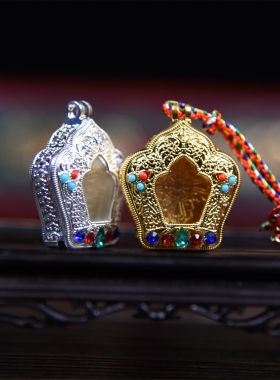 藏式吊坠嘎乌盒十字金刚杵护身项坠送礼项链螺丝扣盖民族风饰品