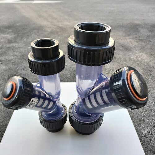UPVC透明液体杂质热卖Y型过滤器