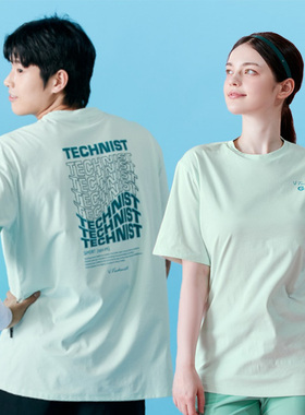 2024秋冬新品Technist韩国羽毛球服男女同款运动速干吸汗时尚短袖