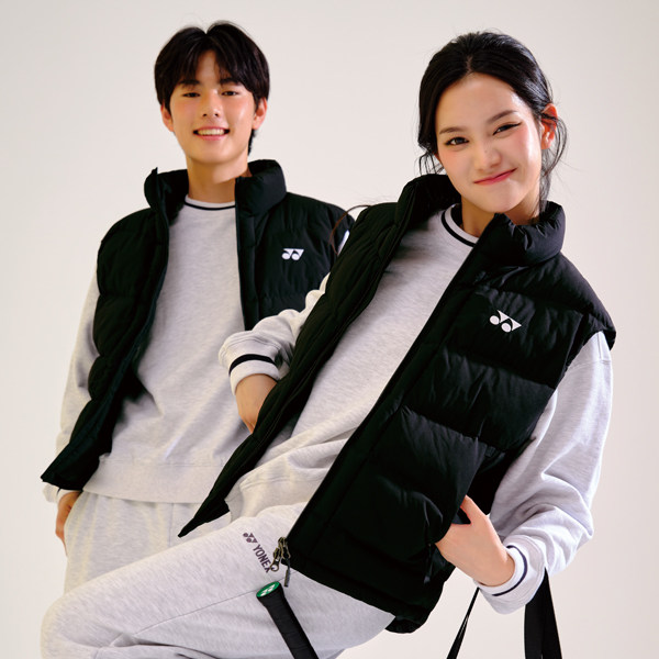 25秋冬新品韩国YONEX尤尼克斯羽毛球服男女同款保暖背心棉服上衣