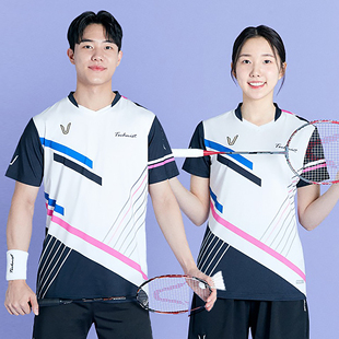 2024新品韩国Technist羽毛球服男女款运动速干透气吸汗短袖T上衣