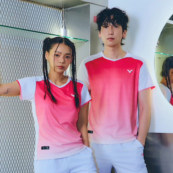 2025夏季新品VICTOR威克多韩国胜利羽毛球服男女吸汗短袖速干T恤