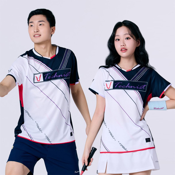 2025春夏新品Technist韩国羽毛球服男款女款运动短袖速干吸汗T恤