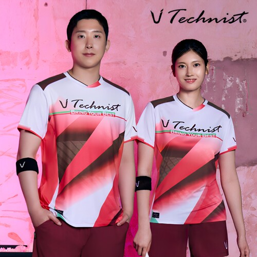 2026秋冬新品Technist韩国羽毛球服男款女款运动短袖速干吸汗T恤