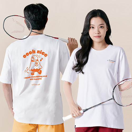 2024秋冬新品Technist韩国羽毛球服男女同款运动速干吸汗时尚短袖