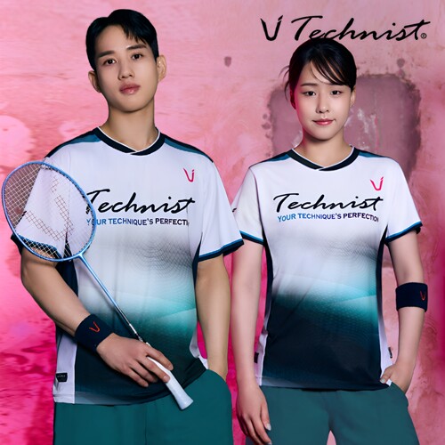 2026秋冬新品Technist韩国羽毛球服男款女款运动短袖速干吸汗T恤