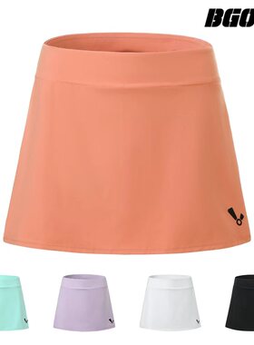 2025春夏新品韩国BGOVS羽毛球女士裙裤速干吸汗打底运动短裙五色