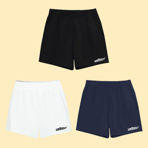 WELLBEG韩国23新品运动短裤羽毛球服男款女款速干吸汗裤子三色入