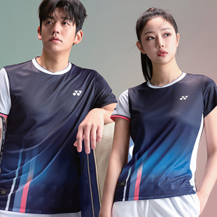 速干吸汗短袖 套装 韩国YONEX尤尼克斯羽毛球服男女款 2024春夏新品