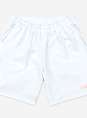 FITSUM韩国2023新品羽毛球服男女款运动短裤速干吸汗裤子透气白色