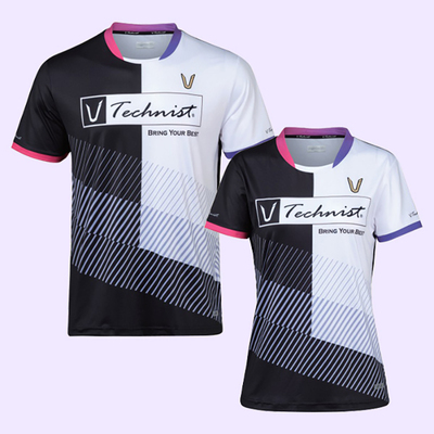 Technist韩国2023新品羽毛球服男女运动短袖速干吸汗T恤透气上衣3