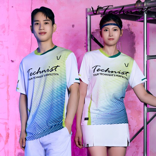 2026秋冬新品Technist韩国羽毛球服男款女款运动短袖速干吸汗T恤