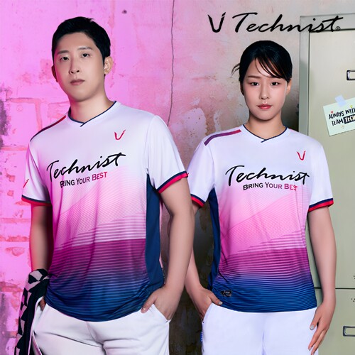 2026秋冬新品Technist韩国羽毛球服男款女款运动短袖速干吸汗T恤